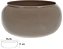 Vaso Vidro Lagoon Decorativo Cappuccino 11X19cm - Imagem 1