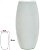 Vaso Vidro Romeu Decorativo Branco 30X9cm - Imagem 1