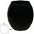 Vaso Vidro Santiago Decorativo Preto 19X10cm - Imagem 1