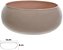 Vaso Vidro Lagoon Decorativo Nude 8X16cm - Imagem 1