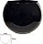 Vaso Vidro Tailandia Decorativo Preto 15X14cm - Imagem 1