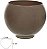 Vaso Vidro Tailandia Decorativo Cappuccino 13X12cm - Imagem 1