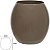 Vaso Vidro Santiago Decorativo Cappuccino 19X10cm - Imagem 1