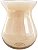 Vaso Vidro Verona Decorativo Ambar Fundido 19X15cm - Imagem 1