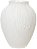 Vaso Decorativo Porcelana Branco 23cm - Imagem 1