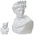 Vaso Decorativo Porcelana Busto Branco 30cm - Imagem 1