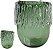 Vaso Decorativo Vidro Verde 23,5cm - Imagem 1