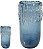 Vaso Decorativo Vidro Azul 41cm - Imagem 1