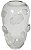 Vaso Decorativo Vidro Transparente Fosco 35cm - Imagem 1