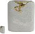 Vaso Decorativo Ceramica Melted Branco Dourado 20,5cm - Imagem 1
