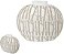 Vaso Decorativo Ceramica Branco Bege 39,5cm - Imagem 1