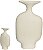 Vaso Decorativo Ceramica Bege 31cm - Imagem 1