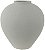 Vaso Decorativo Ceramica Branco 25cm - Imagem 1