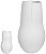 Vaso Decorativo Ceramica Branco 39cm - Imagem 1