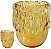 Vaso Decorativo Vidro Ambar 23,5cm - Imagem 1
