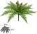 Planta Artificial Folhagem Samambaia X17 Verde 2T 42cm - Imagem 1