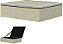 Caixa Decorativa MDF Bege Prata 24cm - Imagem 1