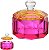 Caixa Decorativa Cristal Laranja Rosa 10cm - Imagem 1