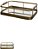 Bandeja Decorativa Metal Com Espelho Dourado 7,5cm - Imagem 1