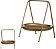 Bandeja Decorativa Metal Dourado 30cm - Imagem 1