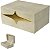 Caixa Decorativa MDF Revestimento Pu Bege 25,5cm - Imagem 1