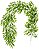 Planta Artificial Folhagem Guirlanda Figueira Real Toque X528 Verde 2m - Imagem 1