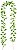 Planta Artificial Folhagem Hera Guirlanda Real Toque X135 Verde Creme 2,3cm - Imagem 1