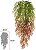 Planta Artificial Folhagem Samambaia Pendurar X5 Verde Outono 83cm - Imagem 1