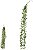 Planta Artificial Folhagem Grass Pendurar X5 Verde 82cm - Imagem 1