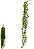 Planta Artificial Folhagem Grass Pendurar X5 Verde 95cm - Imagem 1