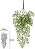 Planta Artificial Folhagem Grass Pendurar X25 Verde 60cm - Imagem 1