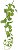 Planta Artificial Folhagem Geranio Pendurar X49 Verde 1M - Imagem 1
