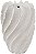 Vaso Decorativo Porcelana Branco 26cm - Imagem 1