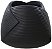 Vaso Decorativo Ceramica Dobratura Preto 17,5cm - Imagem 1