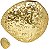 Vaso Decorativo Metal Dourado 29cm - Imagem 1