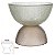 Vaso Decorativo Vidro Verde Marrom 15cm - Imagem 1