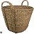 Cesto Decorativo Seagrass RD C/Alça Bege Natural 35cm - Imagem 1