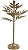 Castical Decorativo Metal Dourado 43cm - Imagem 1