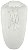 Vaso Decorativo Vidro Transparente Fosco 36cm - Imagem 1
