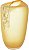 Vaso Decorativo Vidro Ambar Fosco 36cm - Imagem 1