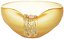 Vaso Decorativo Vidro Ambar Fosco 16cm - Imagem 1