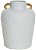Vaso Decorativo Ceramica Branco 28cm - Imagem 1
