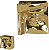 Vaso Decorativo Ceramica Dourado 16cm - Imagem 1