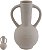 Vaso Decorativo Ceramica Bege 20cm - Imagem 1