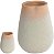 Vaso Decorativo Ceramica Terracota Bege 42cm - Imagem 1