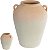 Vaso Decorativo Ceramica Terracota Bege 31cm - Imagem 1