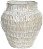 Vaso Decorativo Ceramica Branco 28cm - Imagem 1