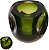 Vaso Decorativo Vidro Verde Ambar 14cm - Imagem 1