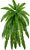 Planta Artificial Folhagem Samambaia Pendente  X27 Verde 89cm - Imagem 1