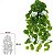 Planta Artificial Folhagem Geranio Real Toque Pendente X110 Branco 70cm - Imagem 1
